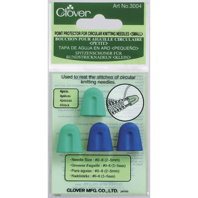 Clover Point Protectors for Small Circular Knitting Needles in packaging