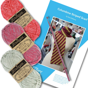 Columbine Striped Scarf Crochet Kit