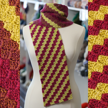 Load image into Gallery viewer, Columbine Striped Scarf PDF Crochet Pattern
