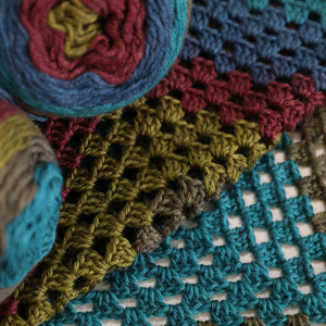 Continuous Spiral Granny Square Blanket PDF Crochet Pattern