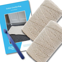 Load image into Gallery viewer, Cotton Crochet Rug Crochet Kit
