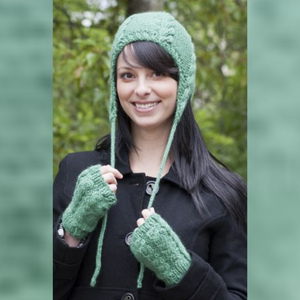 Cozy Cabled Hat and Mitts Knit Kit