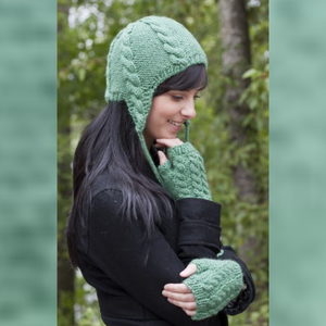 Cozy Cabled Hat and Mitts Knit Kit