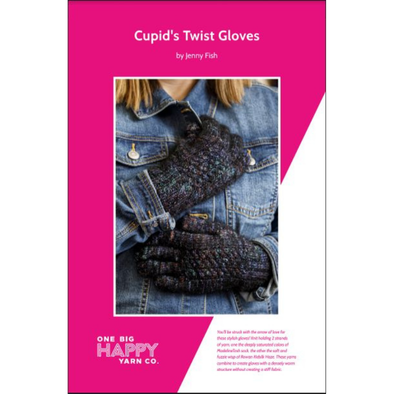 Cupid's Twist Gloves Printed Knitting Pattern