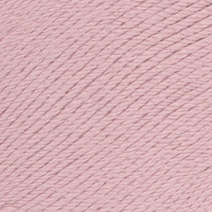 Skein of Ella Rae Cashmereno Aran Worsted weight yarn in the color Hollyhock (Pink) for knitting and crocheting.
