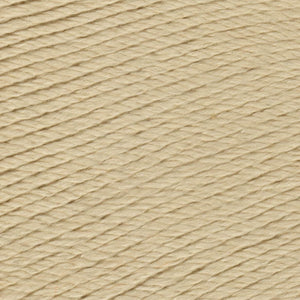 Skein of Ella Rae Cashmereno Aran Worsted weight yarn in the color Ivory (Cream) for knitting and crocheting.