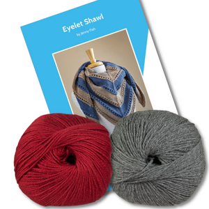 Eyelet Shawl Knit Kit