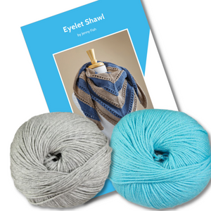 Eyelet Shawl Knit Kit