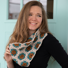 Load image into Gallery viewer, Flower Garden Cowl Printed Crochet Pattern

