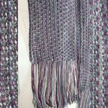 Load image into Gallery viewer, Fringed Violet Scarf Knit Kit
