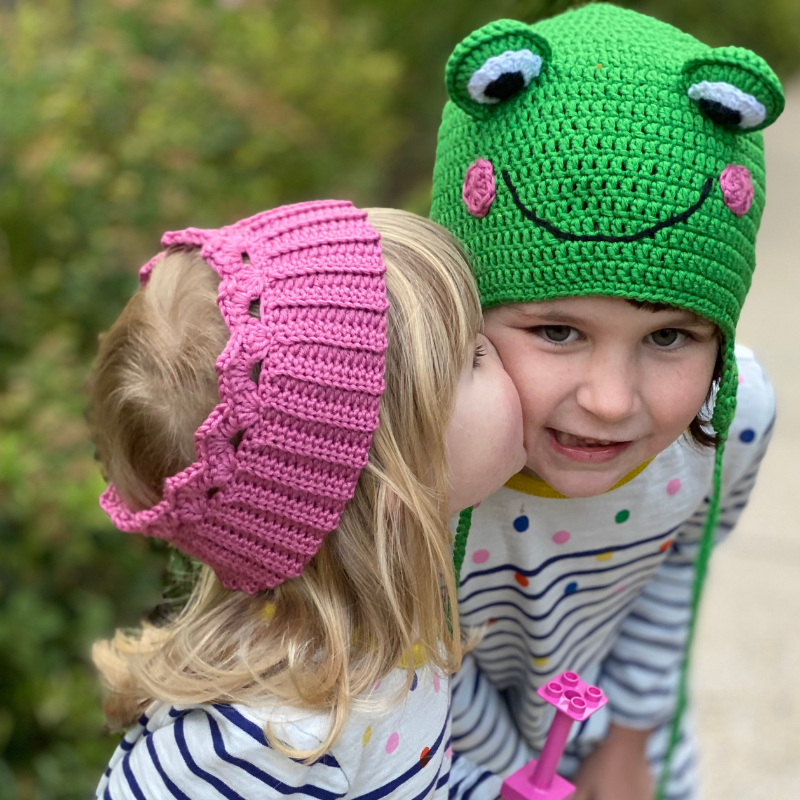 The Prince(ss) & The Frog Hat and Crown Crochet Kit