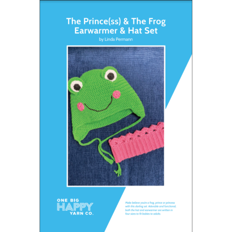 The Prince(ss) & The Frog Hat and Crown Ear Warmer PDF Crochet Pattern