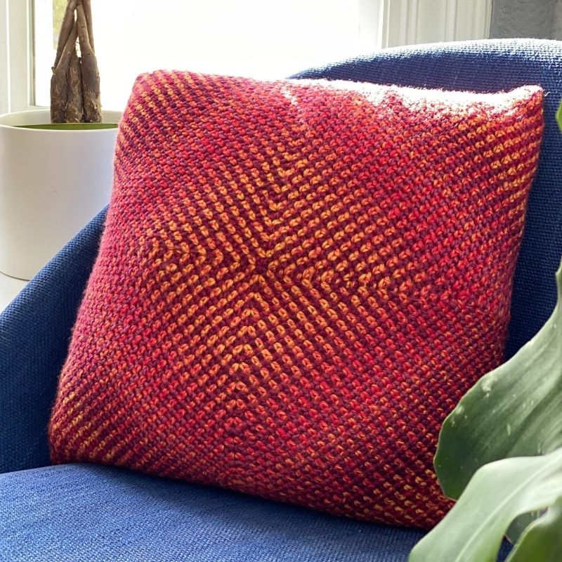 Gradient Glow Pillow Crochet Kit