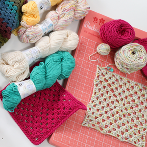 One Big Happy Granny Square Potholder Crochet Kit