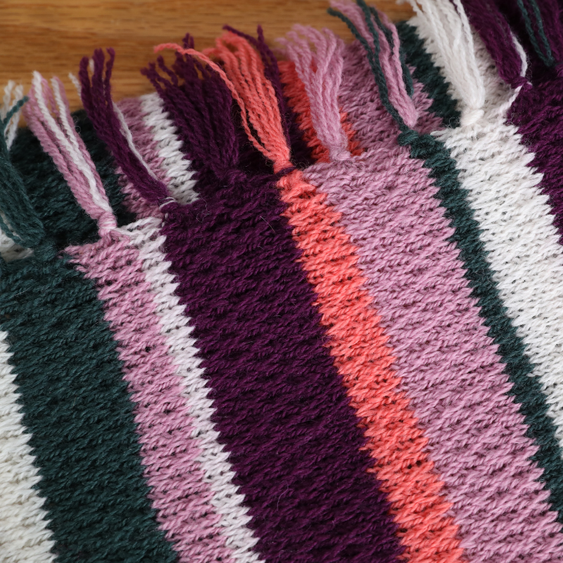 Happy Stripes Shawl Knit Kit
