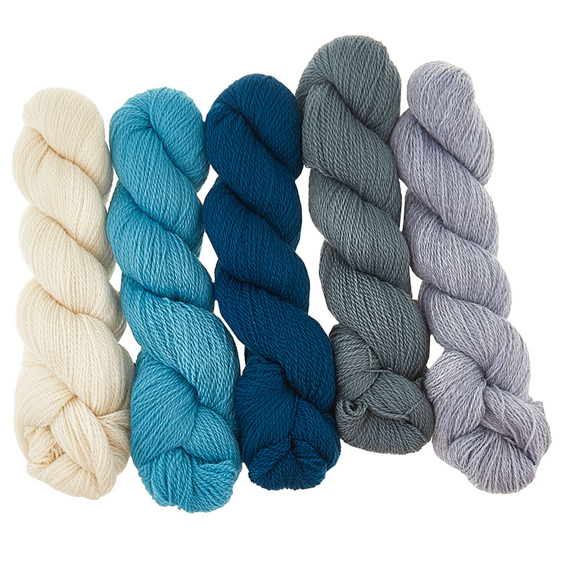 Happy Stripes Shawl Knit Kit