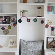 Load image into Gallery viewer, Hexagon Garland Printed Crochet Pattern
