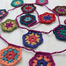 Load image into Gallery viewer, Hexagon Garland Printed Crochet Pattern
