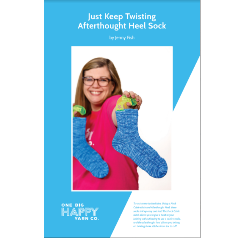 Just Keep Twisting Socks PDF Knitting Pattern