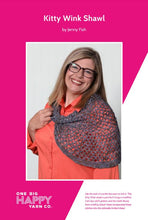Load image into Gallery viewer, Kitty Wink Shawl Printed Knitting Pattern

