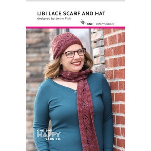 Libi Lace Scarf and Hat Set PDF Knitting Pattern