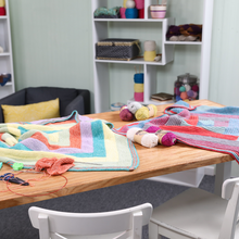 Load image into Gallery viewer, Log Cabin Blanket Knit Kit
