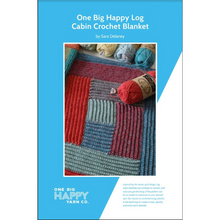 Load image into Gallery viewer, Log Cabin Blanket Printed Crochet Pattern

