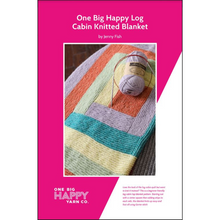 Load image into Gallery viewer, Log Cabin Blanket Printed Knitting Pattern
