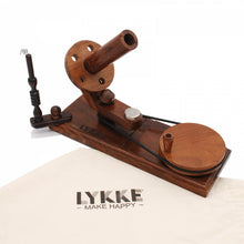 Load image into Gallery viewer, A hand crafted ball winder in Indian Rosewood finish from Lykke Crafts
