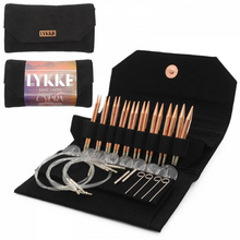 Load image into Gallery viewer, Lykke Cypra Copper Needles Interchangeable Sets (3.5&quot; or 5&quot; tips)
