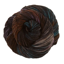 Load image into Gallery viewer, Skein of Madelinetosh TML Triple Twist Worsted weight yarn in color Bittersweet (Brown) for knitting and crocheting.
