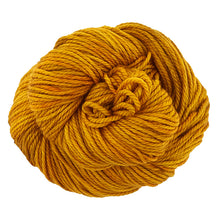 Load image into Gallery viewer, Skein of Madelinetosh TML Triple Twist Worsted weight yarn in color Candlewick (Yellow) for knitting and crocheting.
