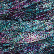 Load image into Gallery viewer, Skein of Malabrigo Arroyo Sport weight yarn in the color Sur (Blue) for knitting and crocheting.
