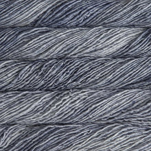 Load image into Gallery viewer, Skein of Malabrigo Mecha Bulky weight yarn in the color Polar Morn (Gray) for knitting and crocheting.
