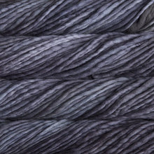 Load image into Gallery viewer, Skein of Malabrigo Rasta Super Bulky weight yarn in the color Plomo (Gray) for knitting and crocheting.
