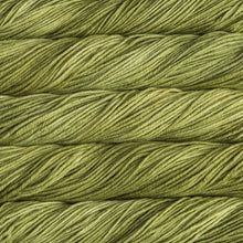 Load image into Gallery viewer, Skein of Malabrigo Rios Worsted weight yarn in the color Lettuce (Green) for knitting and crocheting.
