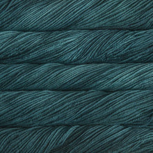 Load image into Gallery viewer, Skein of Malabrigo Rios Worsted weight yarn in the color Teal Feather (Blue) for knitting and crocheting.

