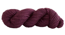 Load image into Gallery viewer, Skein of Manos del Uruguay Silk Blend DK weight yarn in the color Bing Cherry (Purple) for knitting and crocheting.

