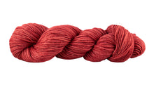Load image into Gallery viewer, Skein of Manos del Uruguay Silk Blend DK weight yarn in the color Clafoutis (Red) for knitting and crocheting.

