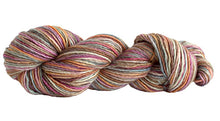 Load image into Gallery viewer, Skein of Manos del Uruguay Silk Blend Space-Dyed DK weight yarn in the color Wildflowers (Brown) for knitting and crocheting.
