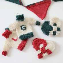 Load image into Gallery viewer, Holiday Ornaments and Banner Knit Kit
