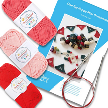 Load image into Gallery viewer, Holiday Ornaments and Banner Knit Kit
