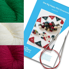 Load image into Gallery viewer, Holiday Mini Ornaments and Banner Knit Kit
