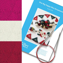 Load image into Gallery viewer, Holiday Mini Ornaments and Banner Knit Kit

