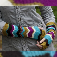 Load image into Gallery viewer, A New Day Fingerless Arm Warmers Knit Kit
