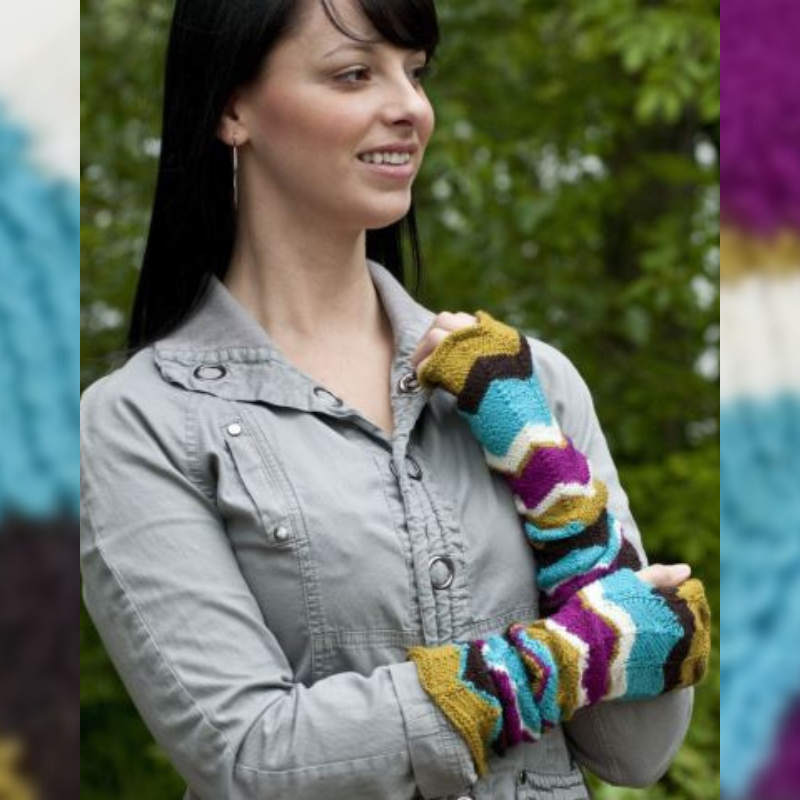 A New Day Fingerless Arm Warmers Knit Kit