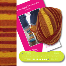 Load image into Gallery viewer, One Big Happy Toe-Up Socks Knit Kit
