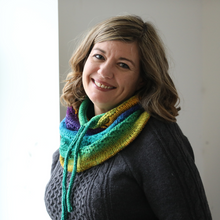 Load image into Gallery viewer, Off The Rails Cowl Printed Knitting Pattern
