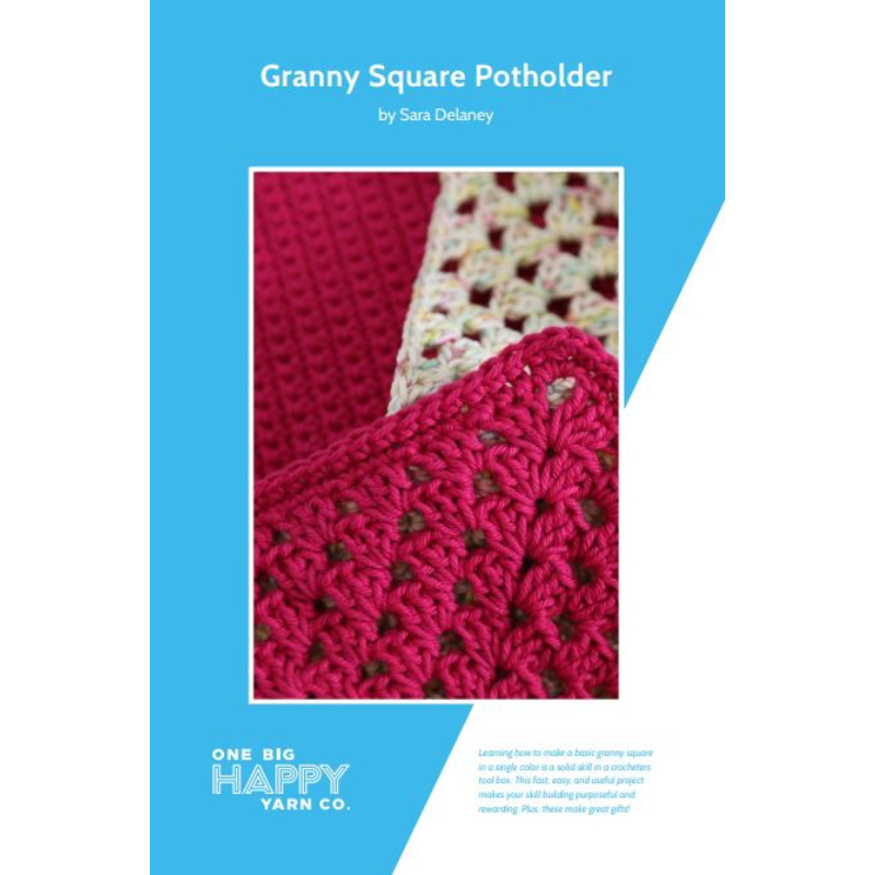 Granny Square Box Basket PDF Crochet Pattern – One Big Happy