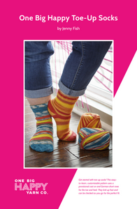 One Big Happy Toe-Up Socks Printed Knitting Pattern